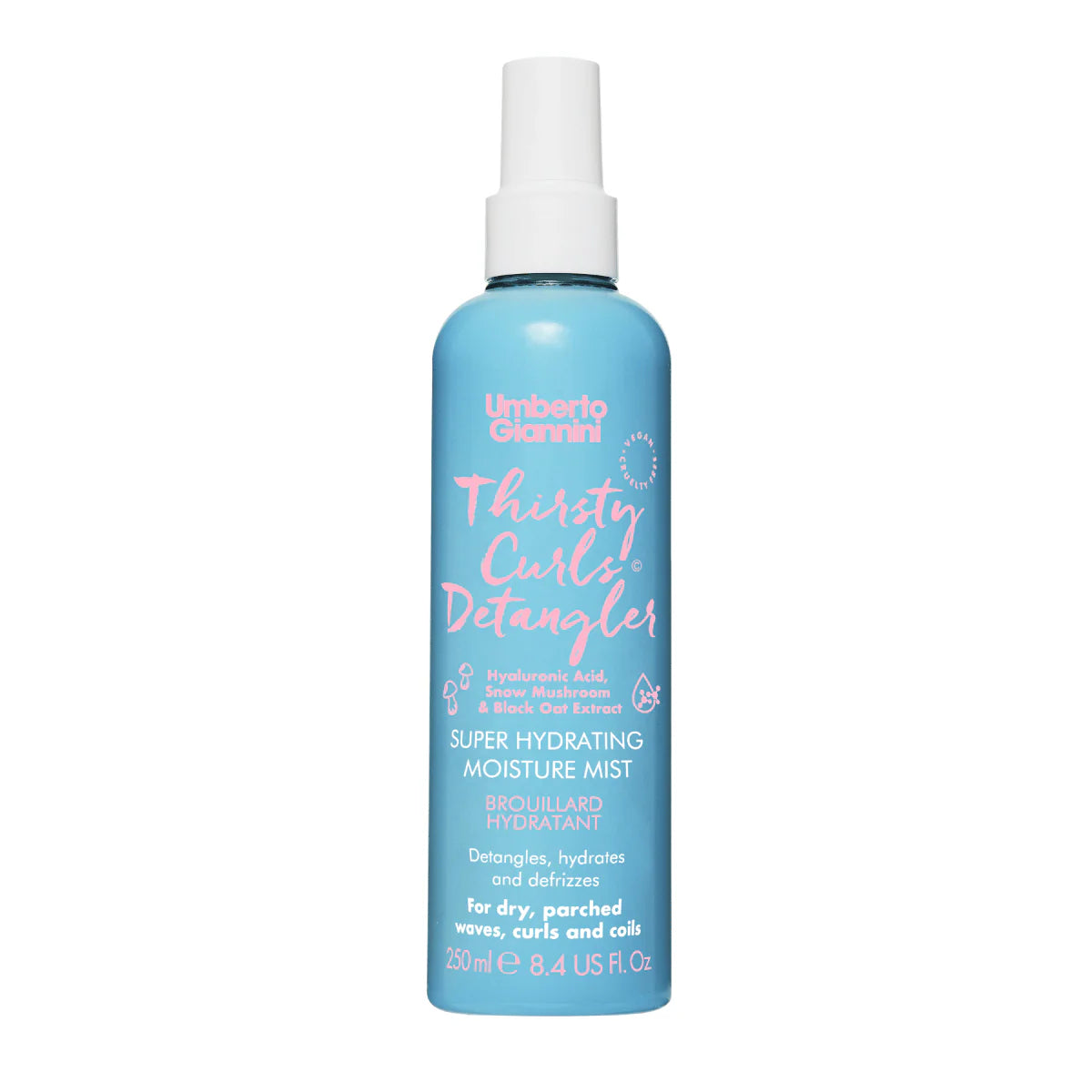 Umberto Giannini Thirsty Curls Detangler Super Hydrating Moisture Mist